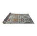 Thickness of Patterned Carbon Gray Novelty Rug, pat3663