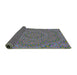 Thickness of Patterned Purple Novelty Rug, pat3677