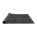 Thickness of Patterned Gray Novelty Rug, pat3705