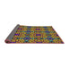 Thickness of Patterned Plum Purple Modern Rug, pat3712