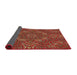 Thickness of Patterned Red Novelty Rug, pat3721