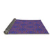 Thickness of Patterned Bright Purple Novelty Rug, pat3723