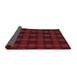Thickness of Patterned Brown Red Novelty Rug, pat3734