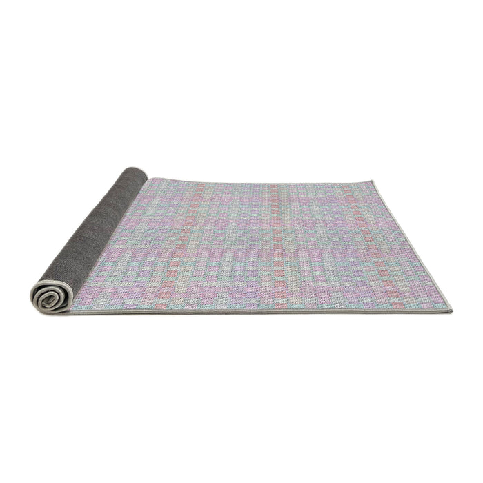 Thickness of Patterned Lavender Purple Novelty Rug, pat3735