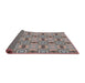 Thickness of Patterned Rosy Purple Modern Rug, pat3744