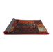 Thickness of Patterned Gold Brown Novelty Rug, pat3755