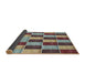 Thickness of Patterned Sage Green Novelty Rug, pat3760