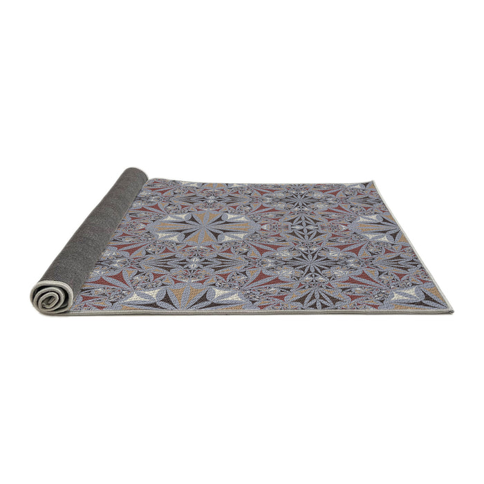 Thickness of Patterned Gray Novelty Rug, pat3774