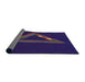 Thickness of Patterned Bright Purple Novelty Rug, pat3777