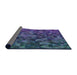 Thickness of Patterned Purple Modern Rug, pat3784