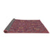 Thickness of Patterned Pink Coral Pink Modern Rug, pat3794