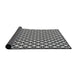 Thickness of Patterned Charcoal Black Novelty Rug, pat3797