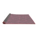 Thickness of Patterned Dark Raspberry Purple Modern Rug, pat3812