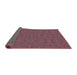 Thickness of Patterned Purple Pink Novelty Rug, pat3814