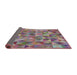 Thickness of Patterned Maroon Purple Modern Rug, pat3816