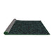 Thickness of Patterned Black Novelty Rug, pat3817