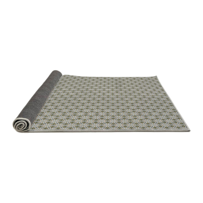 Thickness of Patterned Gray Novelty Rug, pat382