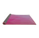 Thickness of Patterned Pink Modern Rug, pat3827