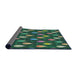 Thickness of Patterned Green Novelty Rug, pat3828