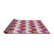 Thickness of Patterned Pink Violet Pink Novelty Rug, pat3832