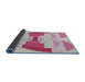 Thickness of Patterned Platinum Gray Novelty Rug, pat3833