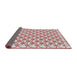Thickness of Patterned Cherry Red Novelty Rug, pat3834