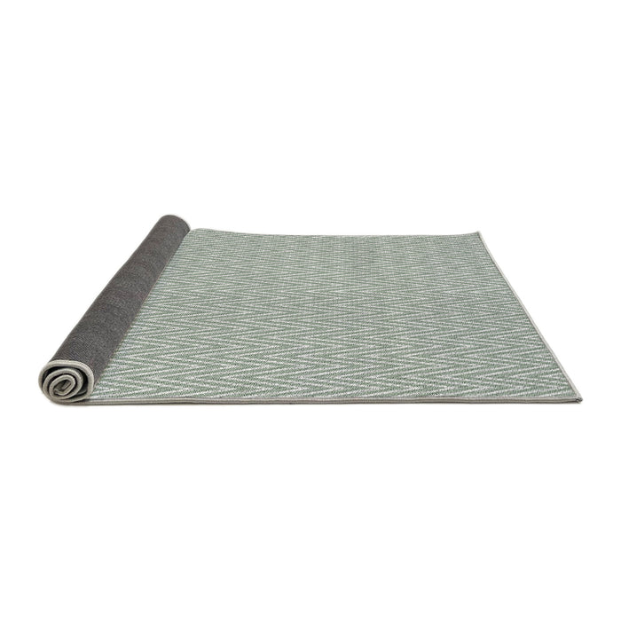 Thickness of Patterned Gray Novelty Rug, pat3845