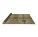 Thickness of Patterned Reddish Brown Novelty Rug, pat3874