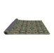 Thickness of Patterned Mocha Brown Novelty Rug, pat3877