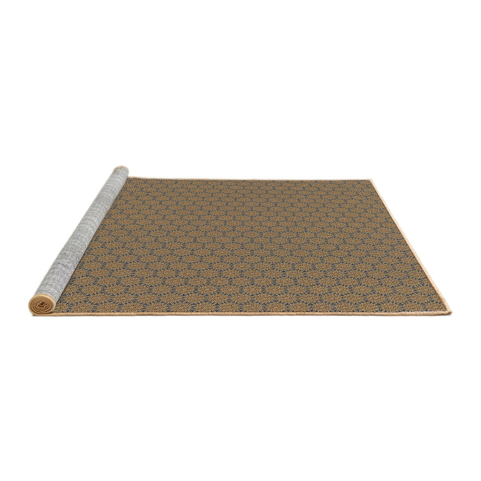 Serging Thickness of Machine Washable Transitional Light Copper Gold Rug, wshpat3889