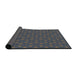 Thickness of Patterned Gray Novelty Rug, pat3890