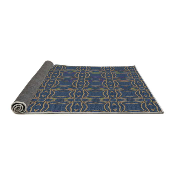 Thickness of Patterned Gray Novelty Rug, pat3891