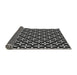 Thickness of Patterned Dark Gray Novelty Rug, pat3895