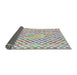 Thickness of Patterned Light Rose Green Modern Rug, pat3896