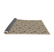 Thickness of Patterned Brown Novelty Rug, pat3904