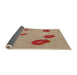 Thickness of Patterned Brown Novelty Rug, pat3907