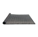 Thickness of Patterned Gunmetal Green Novelty Rug, pat3908