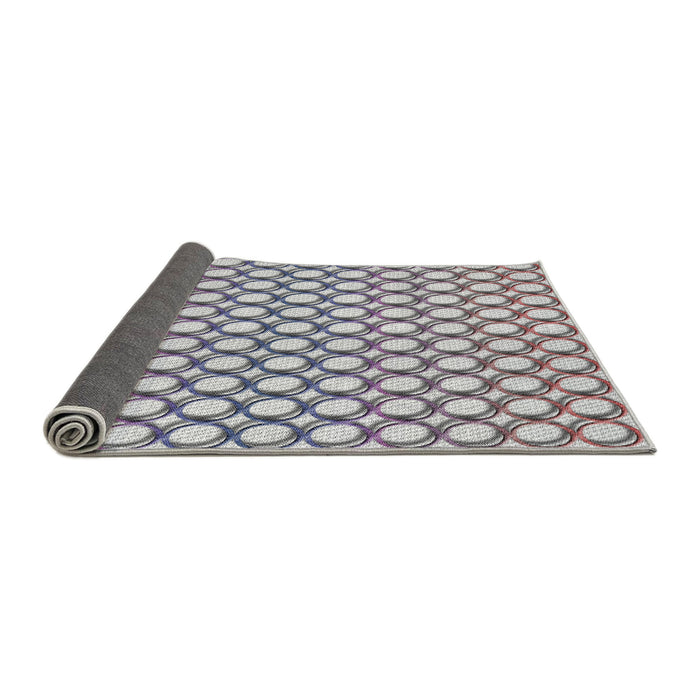 Thickness of Patterned Gray Novelty Rug, pat392