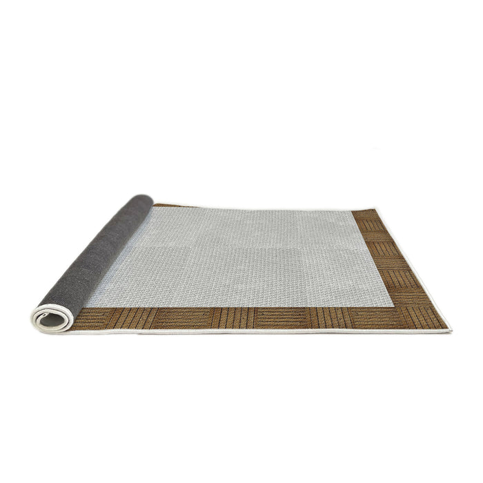 Thickness of Patterned Brown Novelty Rug, pat3944