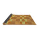 Thickness of Patterned Orange Novelty Rug, pat3952