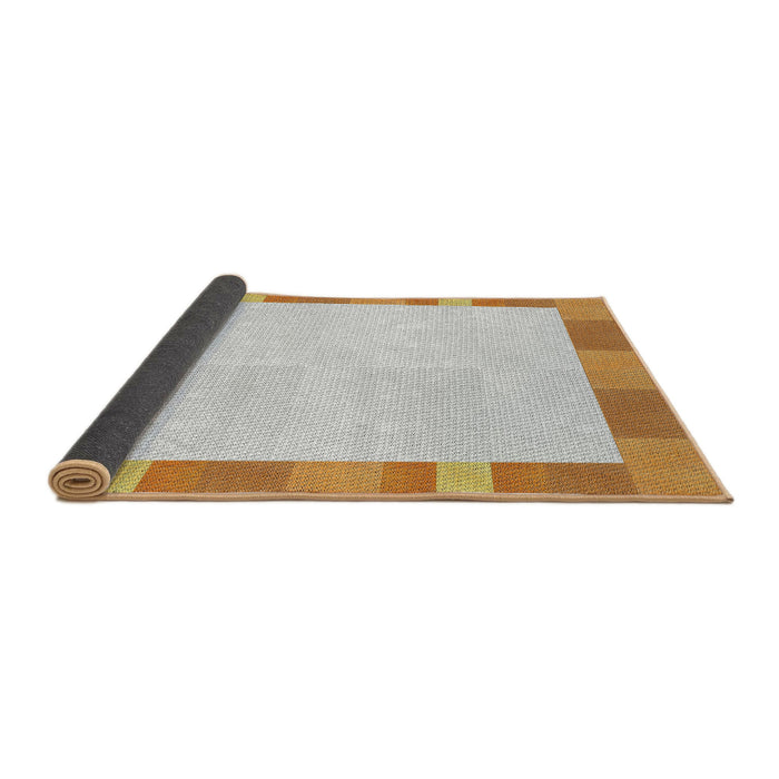 Thickness of Patterned Bronze Brown Novelty Rug, pat3954