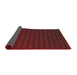 Thickness of Patterned Brown Red Novelty Rug, pat3961