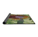 Thickness of Patterned Copper Green Novelty Rug, pat3966