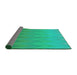 Thickness of Patterned Spring Green Novelty Rug, pat3983