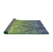 Thickness of Patterned Avocado Green Novelty Rug, pat425