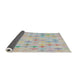 Thickness of Patterned Gray Novelty Rug, pat430