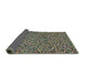 Thickness of Patterned Green Novelty Rug, pat441