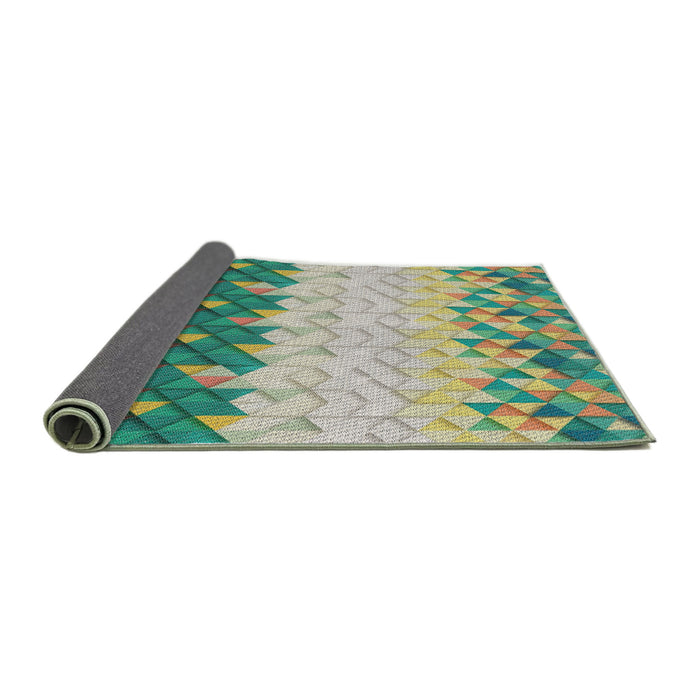 Thickness of Patterned Brown Novelty Rug, pat453