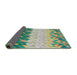 Thickness of Patterned Brown Novelty Rug, pat453