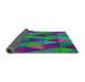 Thickness of Patterned Bright Purple Novelty Rug, pat457